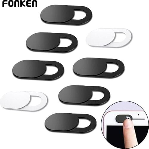 FONKEN Laptop Webcam Cover Slider Privacy Mobile Phone Camera Cover Lens Protect Sticker For iPad Tablet Webcam shutter Case