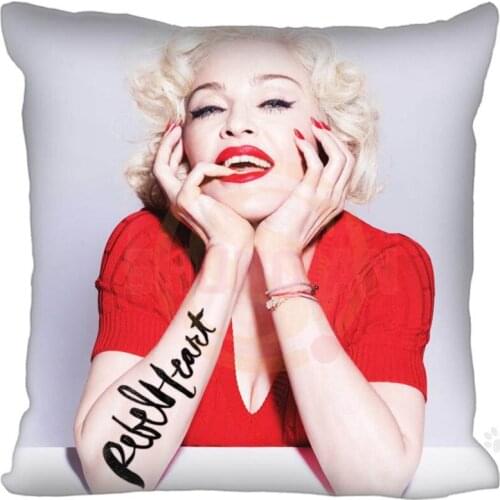 Hot Sale New Custom Madonna Square Pillowcases zipper Custom Pillow Case 20x20cm 35x35cm 40x40cm Best gift