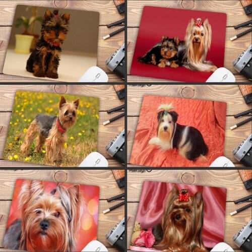 Mairuige Big Promotion Yorkshire Terrier Dog Puppy Comfort Small Mouse Mat Gaming Pad Size 18x22cm Rubber mats
