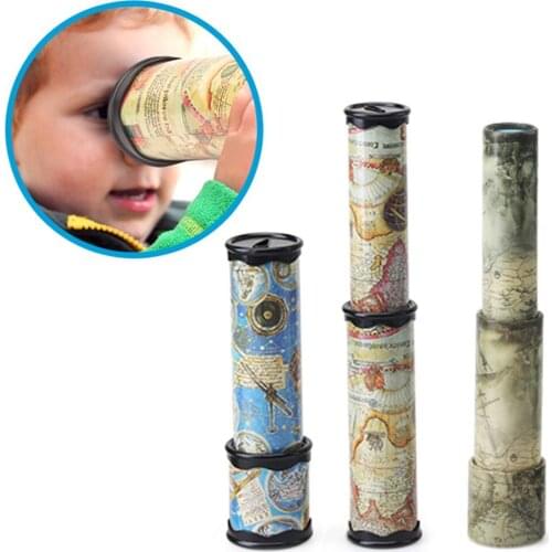 Magic Plastic Kaleidoscope Kids Children Educational Toy Fancy Colored World Baby Boys Girls Toy - Random Color Delivery