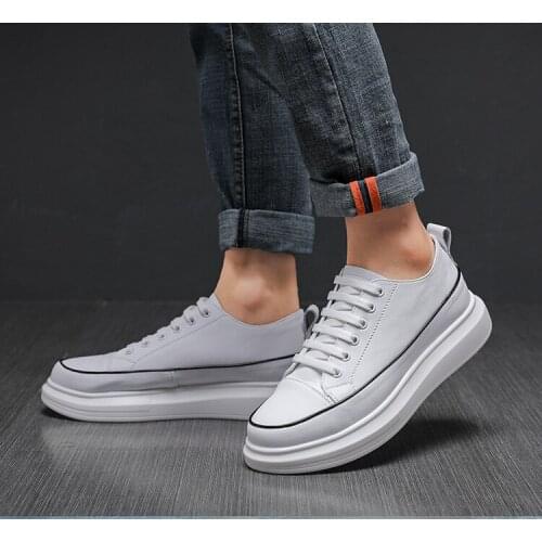 Fashion Original Comfortable Spring And Autumn Casual Breathable Light Sports Shoes Jogging Shoes Off White Genuine Leather
