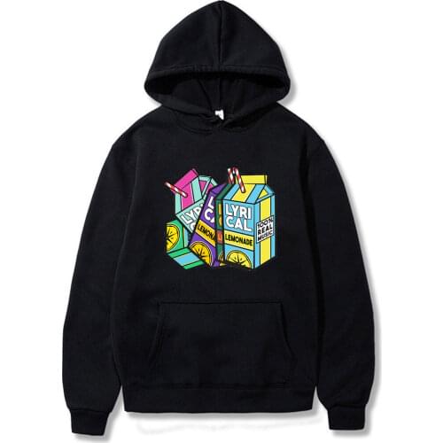 Male Retro Hip Hop Style Pullover Hooded Sportswear Harajuku Lyrical Lemonade Hoodie Sweatshirt 100% Real Music Fashion Hoodies