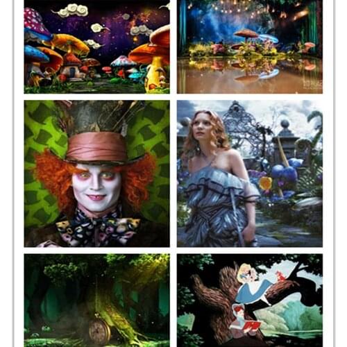 Anime Alice In Wonderland Diamond Painting Disney Cartoon Cross Stitch Kits Diamond Embroidery Mosaic Art Home Decoration Gift