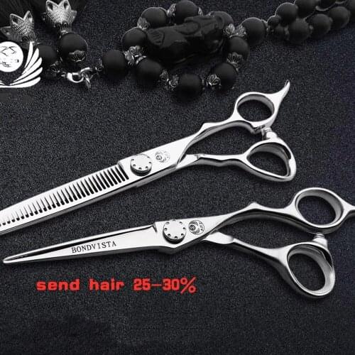 6.0 Top Professional Hair Scissors Set Cutting Barber Salon Haircut Thinning Shear Hairdressing Hair Tools Hair Cutting Scissors