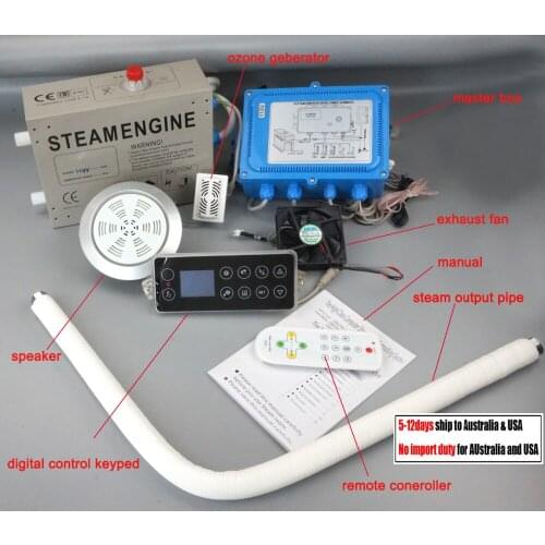 Floor mounted style 3KW shower steam Sauna room generator full system GD-802