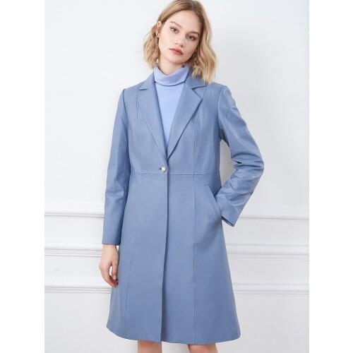 Womens 2021 winter new leather