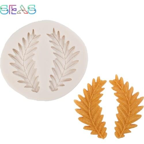 New DIY Cake Decorating Mold Double Leaf Veiner Silicone Cake Mold Sugar Art Mold Fondant Mold Fondant Cake Decorating Tools