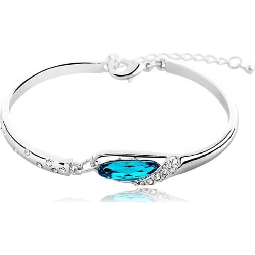 South Korea glass shoes bracelet Delicate set auger fashion accessories Chain Rhinestone Crystal design Glass Shoes Bangles