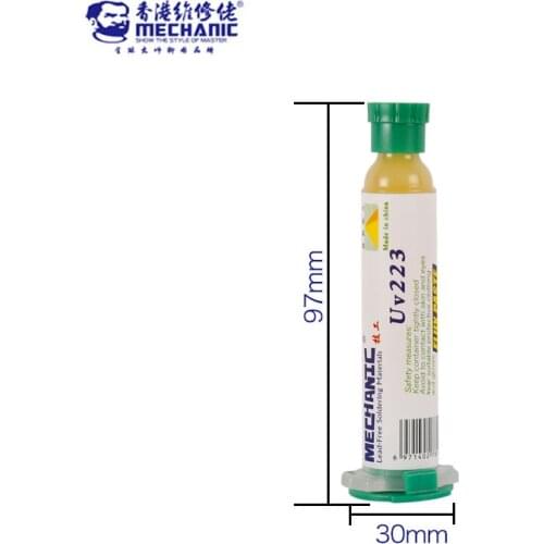 MECHANIC Uv223 BGA PCB Flux Paste No-Clean Solder / SMD Soldering Paste Flux Grease for CPU NAND Baseband IC plant BGA Repair