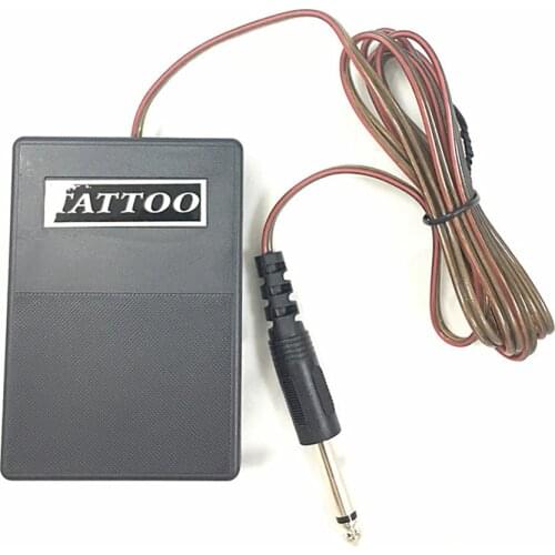 Professional Tattoo Foot Switch Square Plastic Tattoo Machine Foot Pedal Metal Thread Head Beauty Equipment Tattoo Accessories