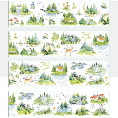 10cmx10m Fairyland PET Tape for Card Making Bullet Journal DIY Scrapbooking Clear Stickers