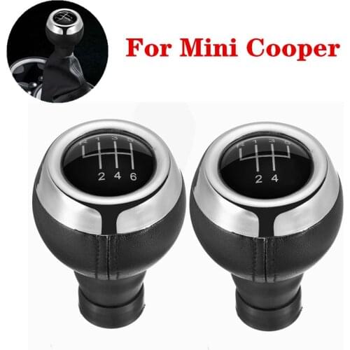 5 6 Speed Car Gear Shift Knob MT Lever Shifter Knob Head For Mini Cooper R55 R56 R57 R58 R59 R60 R61 F54 F55 F56 F57 Auto Parts