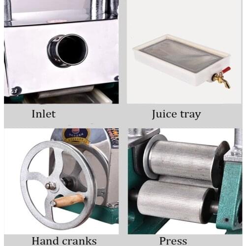 Hand operated sugarcane juicer sugar cane juice squeezer machine ginger juicer extractor squeezing machine