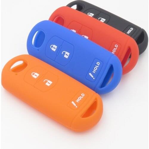 Silicone Rubber Key FOB Case Cover Cap Set for Mazda 2 3 5 6 CX5 CX-5 M2 M3 M5 M6 GT Smart Remote Protect Cocolockey