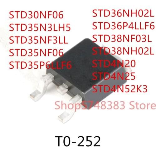 STD30NF06 STD35N3LH5 STD35NF3LL STD35NF06 STD35P6LLF6 STD36NH02L STD36P4LLF6 STD38NF03L STD38NH02L STD4N20 STD4N25 STD4N52K3