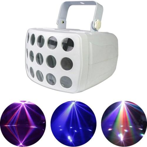 LED DMX Beam Light RGBW Laser Strobe Disco DJ Spot Stage Lighting Effect Party Bar Club Wedding Butterfly Light Remote Control