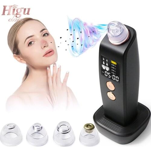 Nose T Zone Cleaning Blackhead Removal Smart Vacuum Suction Tool Facial Diamond Dermabrasion Machine Face Pore Deep Cleaner