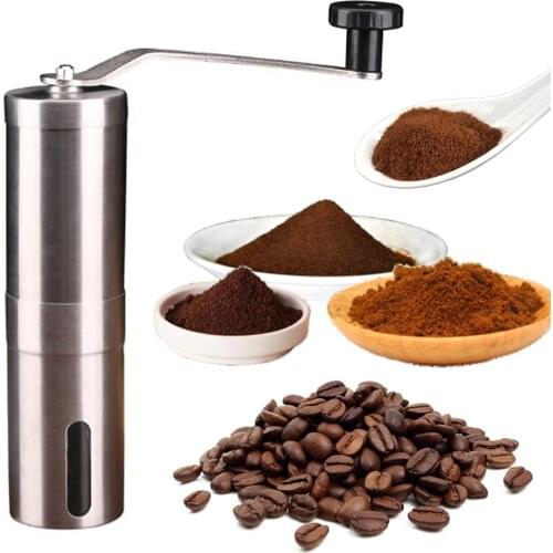 Chestnut High Quality Aluminum Manual Coffee Grinder C2 Stainless Steel Burr grinder Mini Coffee Milling