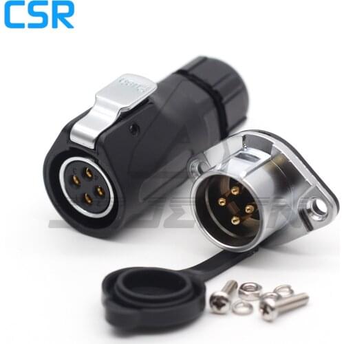 XHP20 , 2 3 4 5 6 7 8 9 10 12 Pin Waterproof connector IP65 male & female Flange Panel Mount Connectors