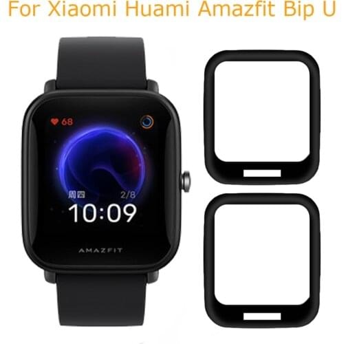 3D Curved Full Coverage Protective Film for Xiaomi Amazfit Bip U Screen Protector for Huami Amazfit Bip U Smart Watch Film Cover