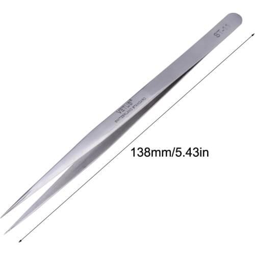 1PCS original Vetus ST-10 ST-11 ST-12 ST-13 ST-14 ST-15 ST-16 ST-17 Stainless Steel Precision Straight Tweezers