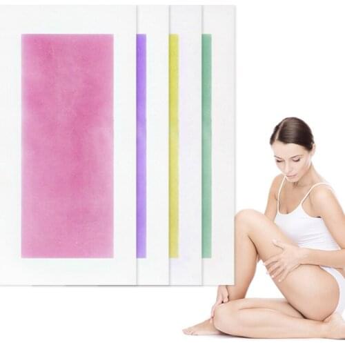 LANBENA 10 PCS Hair Removal Wax Strips Papers Natural Beeswax Double Side Depilation Uprooted Silky For All Body Beaut