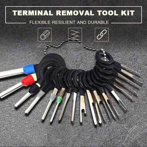11PCS/Set Car Electrical Wiring Crimp Connector Pin Extractor Kits Terminal Removal Tool Tire Repair Kit Accessories