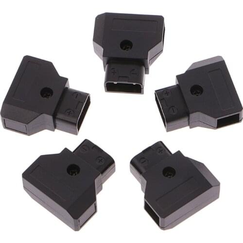 5Pcs D-Tap Plug DIY For DSLR Rig Power Cable V-mount Anton Battery Male