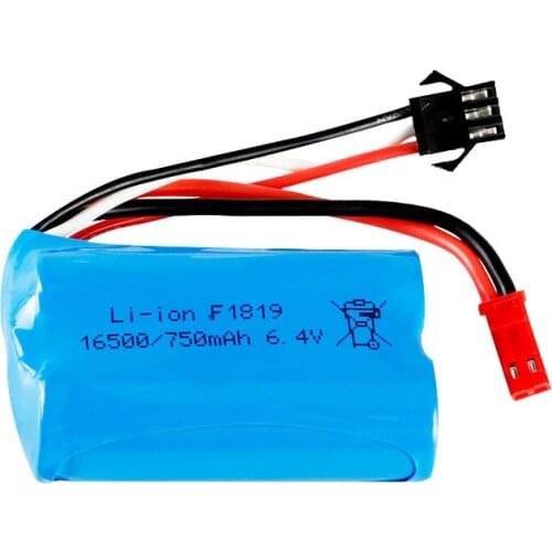 6.4v 750mAh 16500 Li-on battery for A959-A A969-A A979-A K929-A RC truck Car high quality