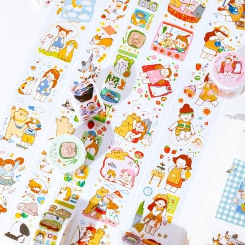 8PCS/LOT fat world series cute lovely decorative paper masking washi tape