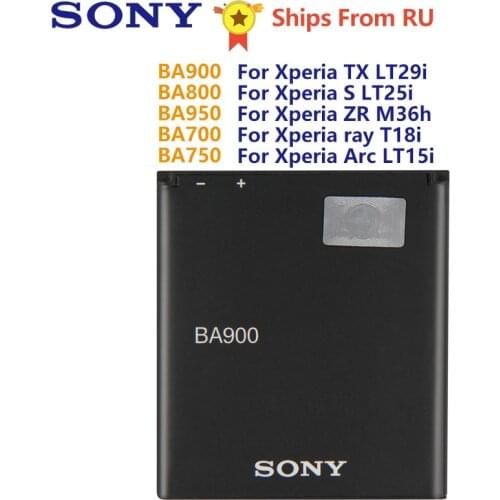 Original Battery BA900 For SONY Xperia E1 GX TX LT29i SO-04D C1904 C2105 S36H ST26I S LT25i ZR M36h ST18i MT15i MT16i S LT15i