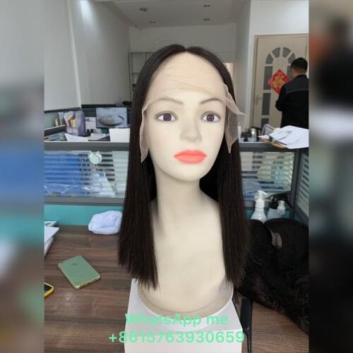 16 inches cap size L, lace top bob wig kosher wig , Jewish wig European hair free shipping