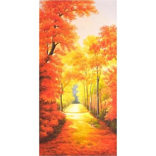 Tree Lined Trail Diamond Painting Autumn Scenic Round Full Drill Nouveaute DIY Mosaic Embroidery 5D Cross Stitch Home Decor Gift