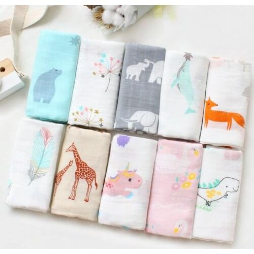 60*60cm Newborn Square Sequins Bamboo Muslin Swaddles Wrap Burp Towel Scraf Bibs Muslin Baby Blanket Diaper