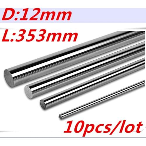 Free Shipping 12-353mm long 12mm L353mm linear shaft linear rail bushing shaft cnc linear rail 12mm rod cnc parts 3d printer