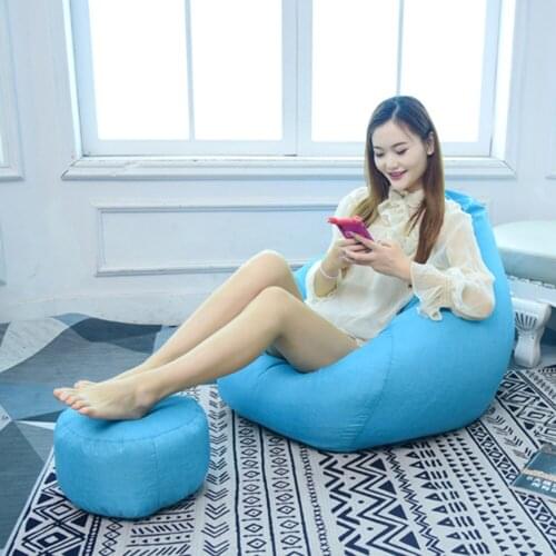 Blue Color Sofa Chair Cover For Adults Kids, Cheap Lazy Sofa Cover