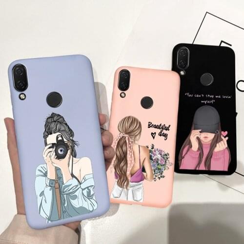 For Huawei Nova 3i Case Back Cover Nova3i Cool Girls Painted Soft Coque Silicon Phone Case For Huawei Nova 3i INE-LX1 Funda 6.3"