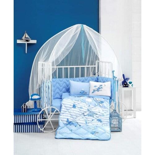 Infant Baby Crib Bedding Bumper Set For Boy Girl Nursery Cartoon Animal Baby Cot Made in Turkey SPACE Cotton Soft Antiallergic