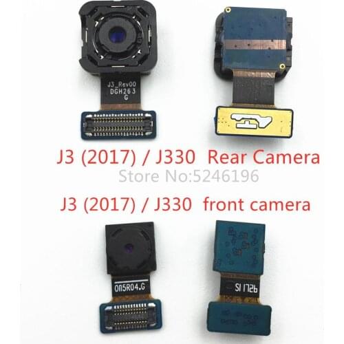 For Samsung Galaxy J3（2017）/ J330 Back big Main Rear Camera front camera Module Flex Cable Replacement parts