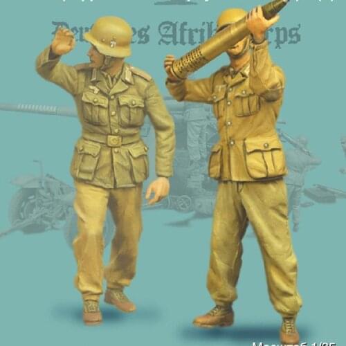 1/35 Resin Model figure GK Soldier World War II shelled soldiers Military theme of WWII Unassembled and unpainted kit