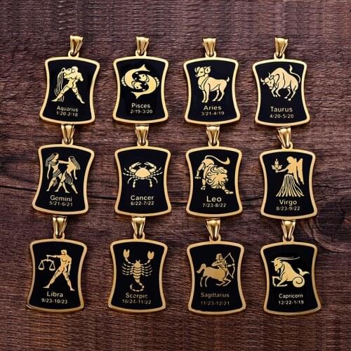 Junlu Women's Pendants Zodiac Signs