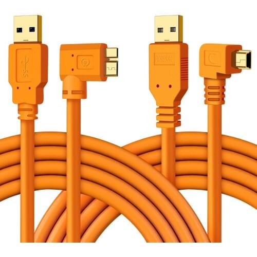 USB to mini/micro b camera cable 3m5m8m for Canon 5d3 5d4 Nikon d850 6d connect to computer live data cable