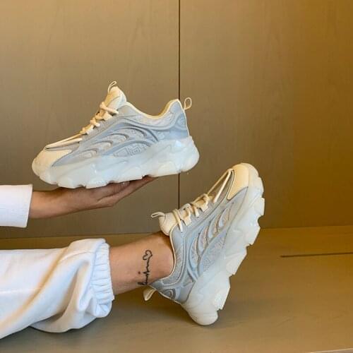 SKLFGXZY Brand New Style Womens Shoes Vulcanized Shoes Leather Cowhide Breathable Running Shoes Sneakers Platform