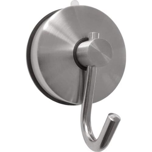 Kitchen Powerful Suction Cup Hook 304 Stainless Steel Hook Punch Seamless Hook Clothes Hook