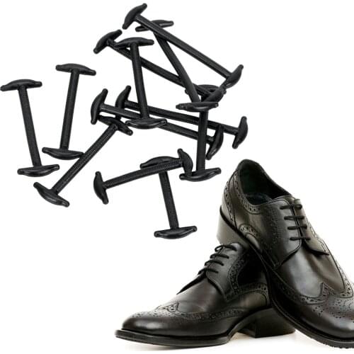 Fashion Multifunctional Elastic Shoe String 12Pcs/Set Leather Shoes Elastic Silicone Shoe Lace Lazy silicone laces