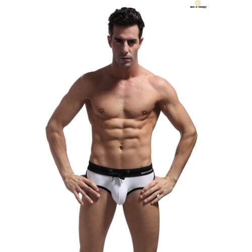 Mens Swimsuits Sexy Mans Swim Briefs Low-Rise Tight Cool Guy Swimwear Summer Man Bikini Beach Shorts Male Penis Pouch