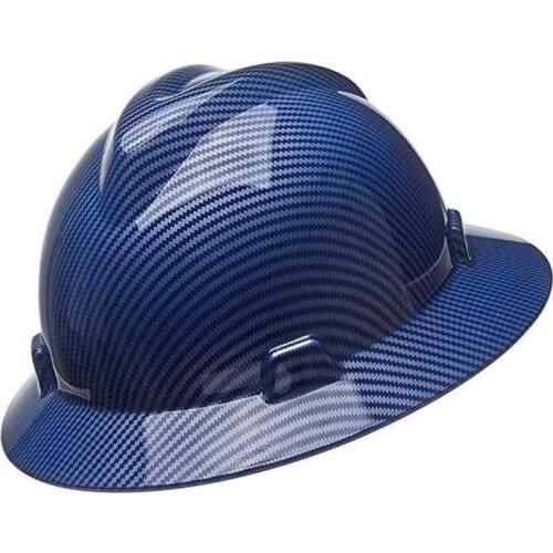 Hot Safety Helmet Man Summer Wide Brim Light Shading Protection Anti-smashing Anti-impact Construction Oil Mine Labor Insurance