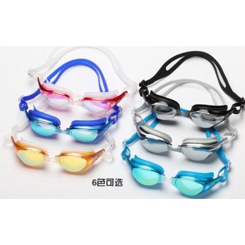 Adult Swim Eyewear Anti-Fog UV-Protected Swimming Goggles Electroplating Water Sports Eyewear