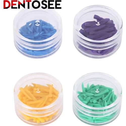 Disposable Dental Materials Wedges Plastic Dentistry Lab Instrument Dentist Tools Tooth Gap Wedge 4 Colors Choice
