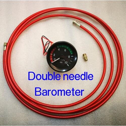 Suitable for HOWO SHACMAN FOTON Dongfeng FAW truck modified double needle barometer double cylinder pressure sense table